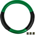 18 inches  Steering Wheel Cover Full Green with Black Comfort Pad - Image 2