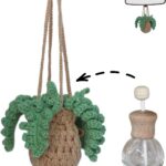 Crochet Potted Plant Car Diffuser 12ml Refillable
