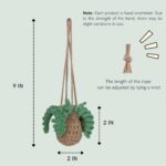 Crochet Potted Plant Car Diffuser 12ml Refillable - Image 2