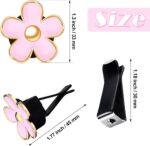 6-Pack Daisy Flower Air Vent Clip Decor - Image 2