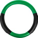 18 inches  Steering Wheel Cover Full Green with Black Comfort Pad