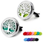 2-Pack Stainless Steel Aroma Diffuser Vent Clip