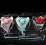Blue Rose Dried Flower Car Vent Clip Diffuser - Image 2