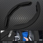 Steering Wheel Cover, Non- Slip Segmented Car Steering Wheel Cover, Steering Wheel Cover Men & Women, Universal 99% Car Wheel Cover Protector (Black-Regular Style) - Image 2