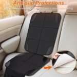 Car Seat Protector,2Pack Car Seat Cushion,with Thickest Padding and Non-Slip Backing,Waterproof 600D Fabric Car Seat Covers with Storage Pockets for Baby for Baby、Pet and All Types of Cars - Image 2