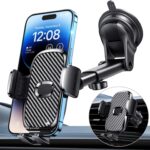 Military-Grade 360掳 Suction 3-in-1 Phone Holder