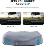 Leather Car Memory Foam Heightening Seat Cushion for Short People Driving,Hip(Coccyx/Tailbone) and Lower Back Pain Relief Butt Pillows,for Truck,SUV,Office Chair,Wheelchair,etc. (Gray - Image 2