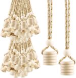 100-Pack Car Perfume Bottle Wooden Caps with String