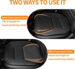 Car Seat Cushion - Memory Foam Car Seat Pad with Breathable Mesh, Relief Back Pain, Universal Fit, Easy to Install, Cushion Set for SUV/Truck/Car – Black - Image 2
